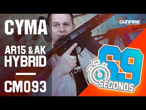 Airsoft in 69 seconds: CYMA AR15 & AK HYBRID