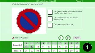 N.120 - Theorieprüfung 2025 – 30 Fragen als Simulation | Führerschein Klasse B