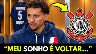 Marquinhos REVELA SONHO de voltar para o Corinthians!