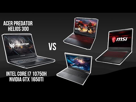Acer Predator Helios 300 i7 + 1650Ti vs MSI GF65, DELL G5 SE and NITRO 5