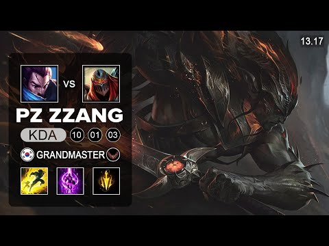 Pz ZZang Yasuo vs Zed Mid - KR Grandmaster - Patch 13.17 Season1 3