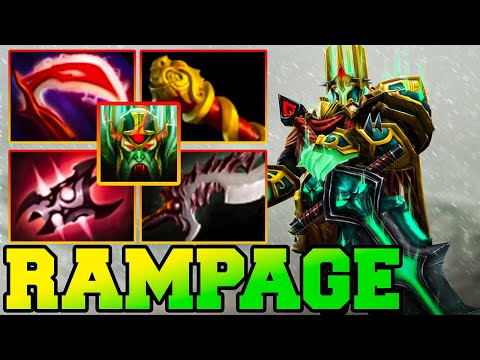 Wraith King Dota 2 Safelane Carry Rampage Build Guide Pro Gameplay 7.34 Meta