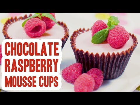 Chocolate Raspberry Mousse Cups