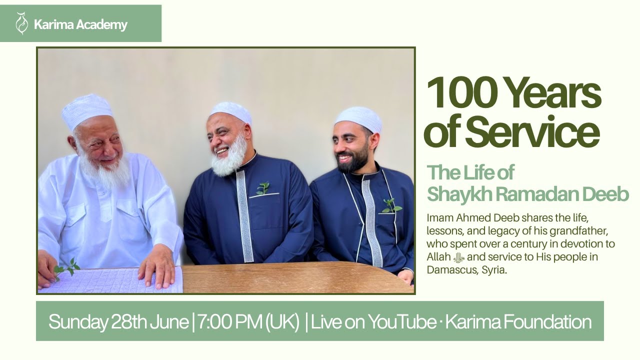 The Life of Shaykh Ramadan Deeb | Live with Imam Ahmed Deeb