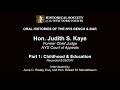 The Oral History Of The Hon Judith S Kaye Part 1