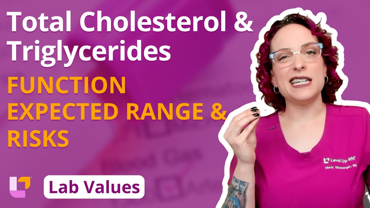 Total Cholesterol & Triglycerides: Adult Lab Values for Nursing students | @LevelUpRN
