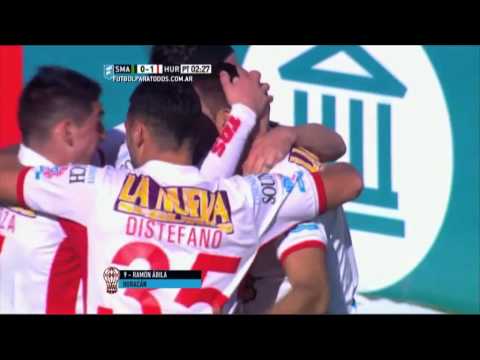 Gol de Ábila. San Martín 0 - Huracán 1. Fecha 17. Primera División 2015. FPT