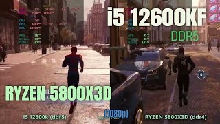 i5 12600k (ddr5) vs Ryzen 5800x3d (ddr4) in 2024