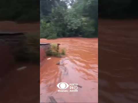 Cidade de Sarandi, município do Rio Grande do Sul. Os moradores acordaram ilhados.