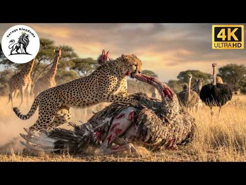 Impossible Pounce: Cheetah Brings Down the Fastest Bird on Earth #animaldocumentary |Savage Kingdoms