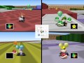 Mario Kart 64 Netplay 4 Player Battle Block Fort Round 4