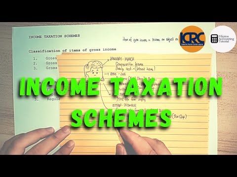 Income Taxation Schemes Part 1