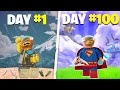 I Survived 100 Days Of Super Powers On LEGO Fortnite Odyssey