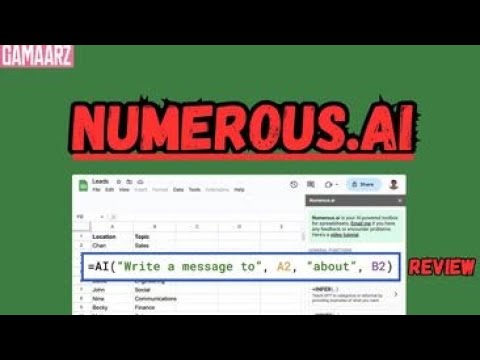 YouTube video about Numerous.ai