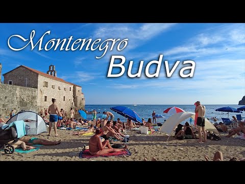 🌞Budva, Montenegro, 🌡T+33C°  - Walking Tour - Travel Guide  #46/2