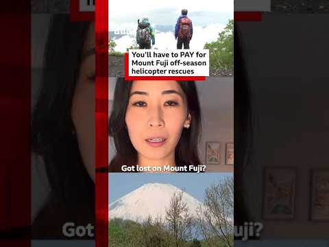 Japan to charge rescue fee on Mount Fuji during off-season. #MountFuji #Japan #BBCNews