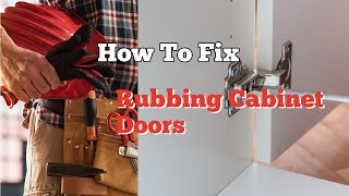 How To Fix Rubbing Kitchen Cabinet Doors