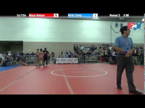 FILA Cadet 56 kg / 123.25 lbs. - Maya Nelson vs. Ricki Liang
