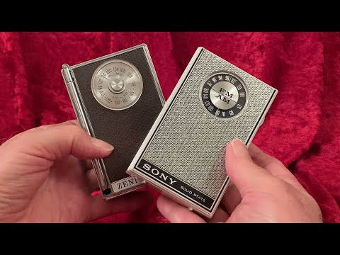 Did Sony make this Zenith transistor radio? Apple Mac Powerbook 100? Vintage tech laptop computer