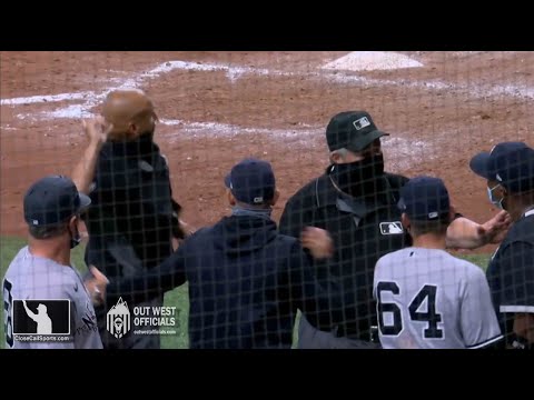 Ejections 10-11 - Umpire Vic Carapazza Ejects NY's Marcus Thames, Aaron Boone Over Inside Pitches