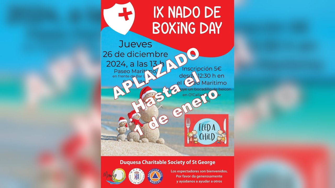 Se aplaza el Boxing Day para el 1 de enero