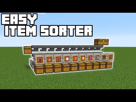Easy Item Sorter - Minecraft 1.15/1.16 Tutorial (Java Edition)