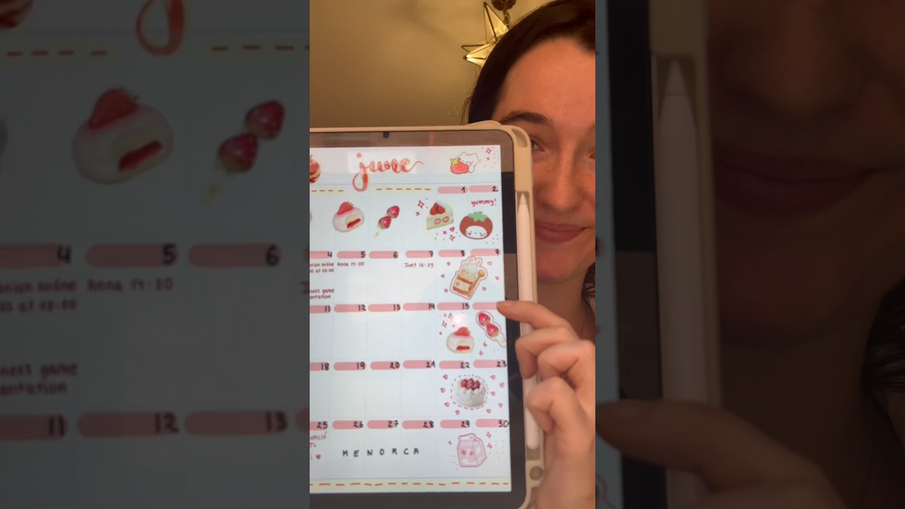 How to Create the Cutest Digital Calendar?! 🥹🩷 #journal #planner #aesthetic