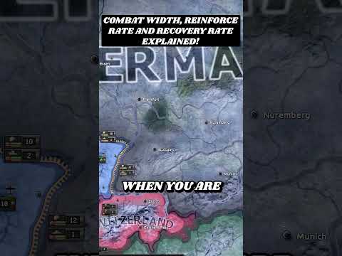 Combat Width, Reinforce Rate And Recovery Rate: Explained! #hoi4 #heartsofiron4