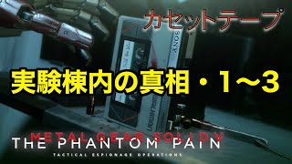実験棟内の真相・1〜3 メタルギア ソリッド V TPP カセットテープ メタルギア ソリッド V TPP カセットテープ