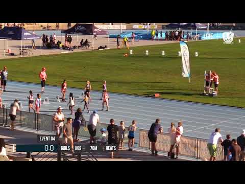 GIRLS U09 70M HEAT 2 - 2018 STATE TRACK AND FIELD CHAMPIONSHIPS // LAVicTV