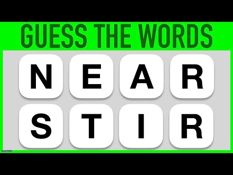 ANAGRAMS WORD GAME #2 - 7 Challenging Scrambled Words Guessing Game
