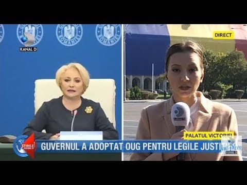 Kanal D News (15.10.2018) - The Government adopted the Emergency Ordinance for the justice laws! ...