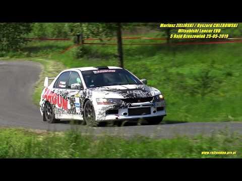 Mariusz ZIELIŃSKI / Ryszard CHLEBOWSKI - Mitsubishi Lancer EVO - 5 Rajd Rzeszowiak 25-05-2019