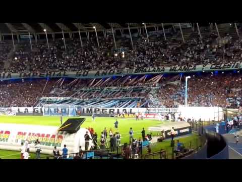 "Recibimiento Racing 2 - Godoy Cruz 1 (Fecha 17)" Barra: La Guardia Imperial • Club: Racing Club • País: Argentina