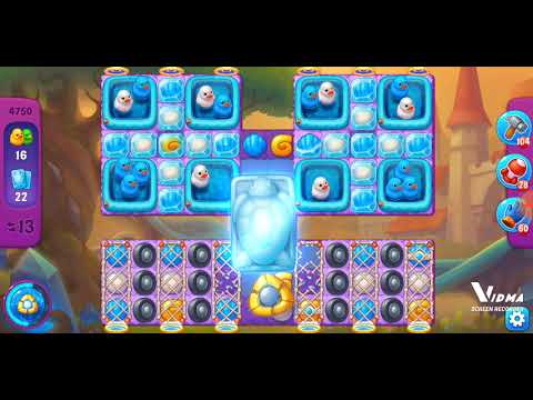 Fishdom. 4750 super hard level no boosters and diamonds. Full Rachel