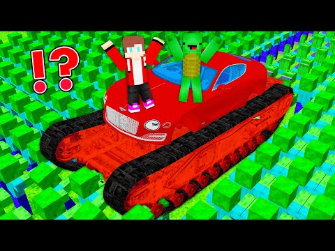 Transforming Car into Tank in Minecraft!