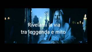 Rhapsody Of Fire feat Christopher Lee - The Magic Of The Wizard&#39;s Dream (Italian version) (lyrics)