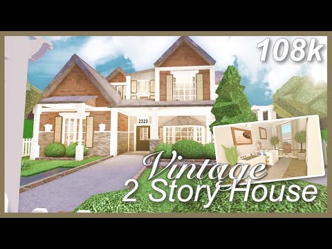 Bloxburg - Vintage 2 Story House Speed-build
