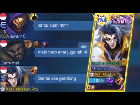 MOSKOV SAVAGE !! GENDONG PUBLIK PAKAI BUILD TERSAKIT, MOSKOV CRITICAL DAMAGE 100% KILL - MLBB