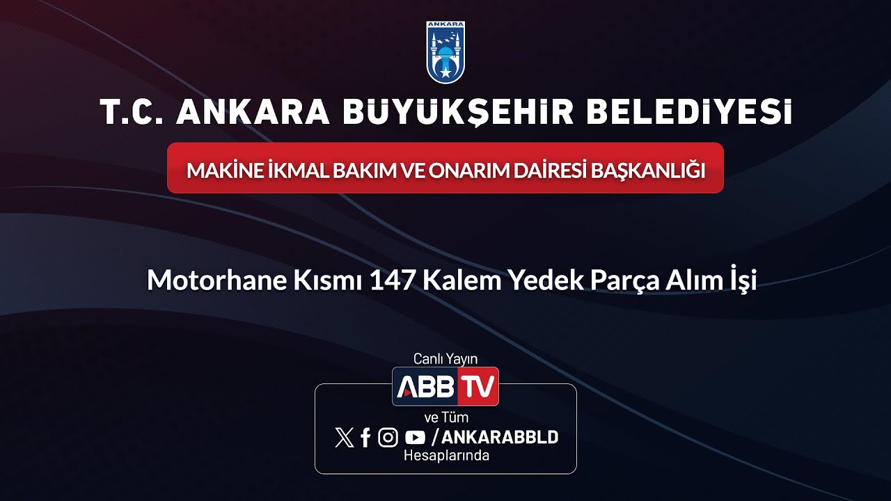 MAKİNE İKMAL BAKIM VE ONARIM DAİRESİ BAŞKANLIĞI - Motorhane Kısmı 147 Kalem Yedek Parça Alım İşi
