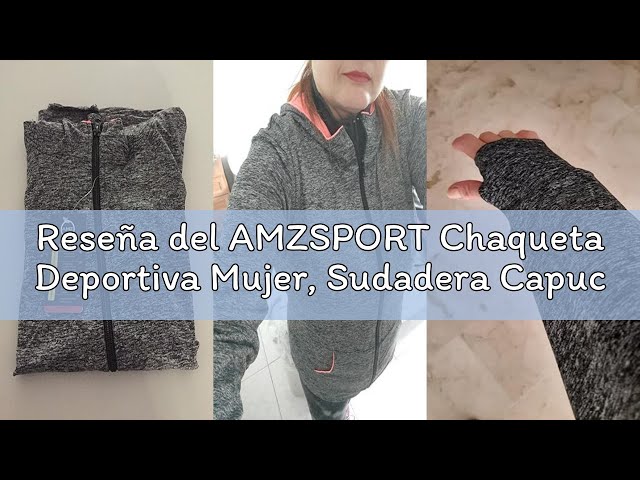 Vídeo relacionado con BSBUY Chaqueta Deportiva Mujer, Chubasquero Running Unisexo con dos Bolsillos, Sudaderas con Cremallera, Impermeable para Exteriores, M