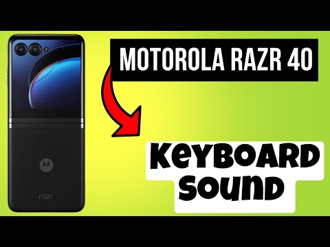 Keyboard Sound Motorola Razr 40 || How to set keyboard sound || How to enable keyboard sound