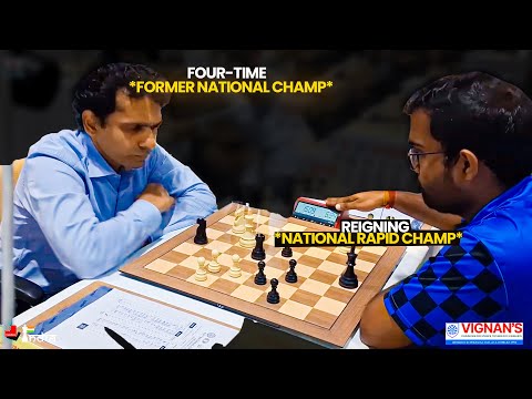 Four-time Former National Champ vs Reigning National Rapid Champ - GM Sasikiran vs GM Iniyan