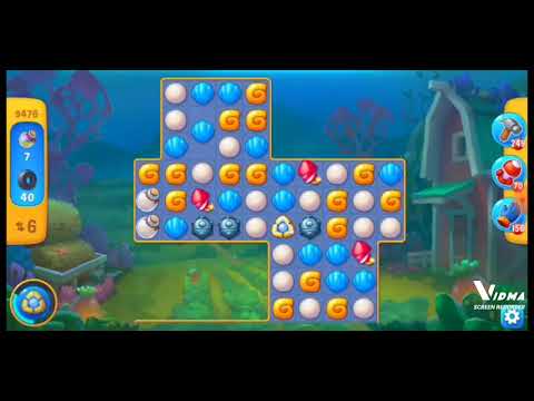 Fishdom. 9476 level no boosters and diamonds. 14 moves