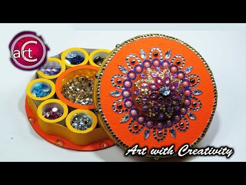 DIY Multi storage box | waste tape roll | best out of waste | Art with Creativity Video