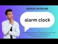 how to say and use alarm clock