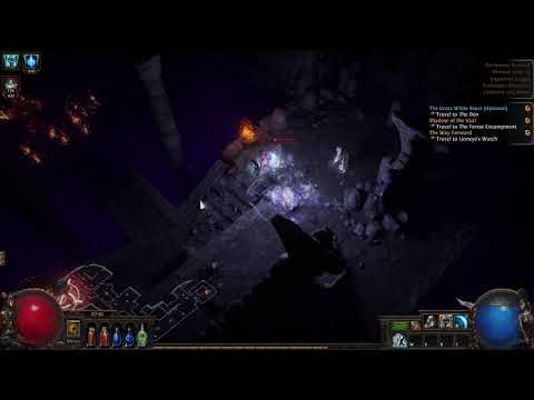 POE [3.15 Expedition] Easy Leveling with Shadow Freezing Pulse Act 2 boss