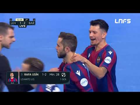 Gol Rafa Usín (1-2) Levante UD FS - Barça FS. J10, 1Div. LNFS