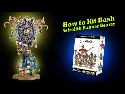How to kitbash an astrolith banner bearer using only a seraphon start collecting box! #kitbash