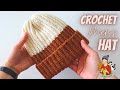 Crochet Basic Beanie With Two Colours Men S Hat